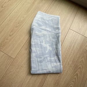 White Lululemon Camo Leggings